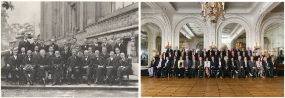 36 professeurs de Chimie éminents et 21 jeunes scientifiques européens recréent la photo iconique avec Albert Einstein et Marie Curie 