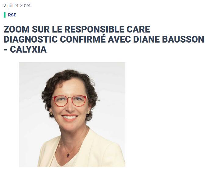 Zoom sur le Responsible Care Diagnostic Confirmé avec Diane Bausson - Calyxia