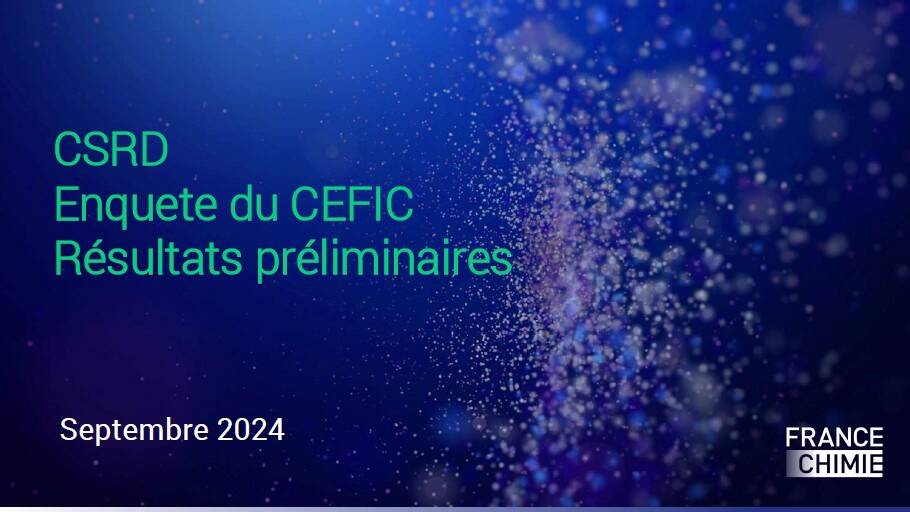 Résultats enquête CSRD du CEFIC