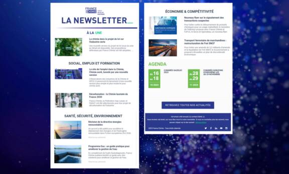 Une nouvelle newsletter pour France Chimie