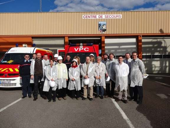 Première réunion délocalisée à Saint-Fons Chimie